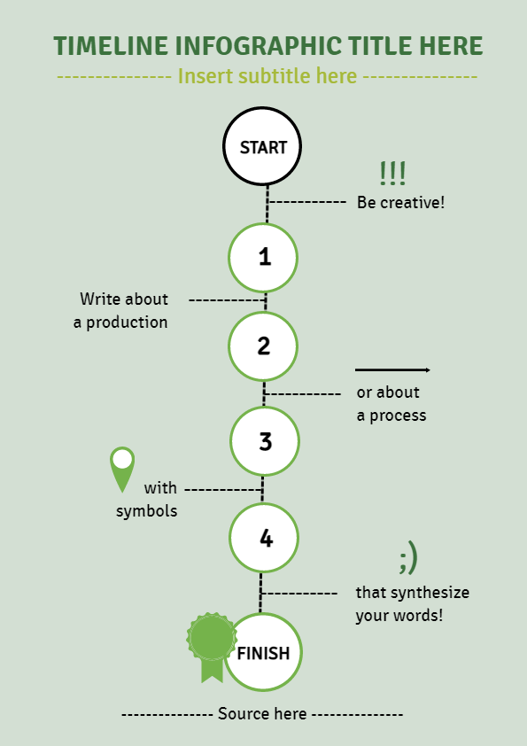 Infographics template Timeline11